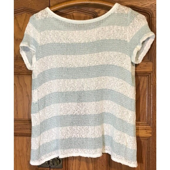 Aeropostale Wrap Back Womens M Open Metallic Knit Sweater Fairy Angelcore Lolita - Picture 2 of 7